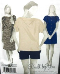 2863 JERSEY KNIT DRESS,MINI DRESS,SS TOP PATTERN M-XL