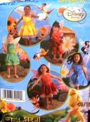 2872 5835 SIMPLICITY TINKER BELL DISNEY FAIRIES COSTUME PATTERN 3-8