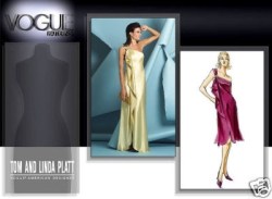 2881 VOGUE PLATT BIAS 1 SHOULDER KNEE-FLOOR DRESS PATTERN 6-22 3 SZS choice