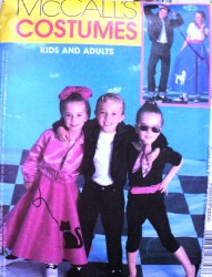 2885 KID ADULT RETRO ZIP JACKET, POODLE SKIRT PATTERN 3-8,S-XL