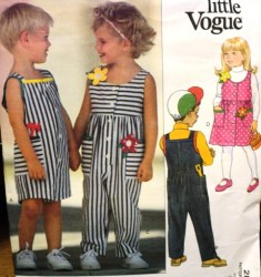 2886 FLORENCE EISEMAN KIDS STRAPPY JUMPSUIT, JUMPER PATTERN 2-4