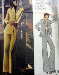 2892 VOGUE CHUCK HOWARD YOKE JACKET,  FLARE PANTS PATTERN 12