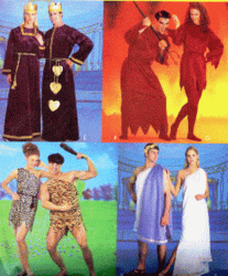 2895 MCCALLS CAVERS, ROMANS, ROYAL HEARTS, DEVILS TUNIC EASY PATTERN XS-XL UNCUT