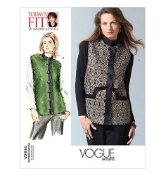 2914 BOXY BETZINA LINED VESTS FUR OR NOT PATTERN 32-55''BUST