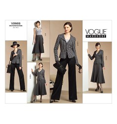 2925 EZ PEPLUM JACKET,SHELL TOP,PANEL SKIRT,PANTS PATTERN 6-16