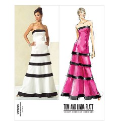 2930 PLATT STRAPLESS FLOOR A-DRESS,PETTICOAT PATTERN 4-20 3 SZ