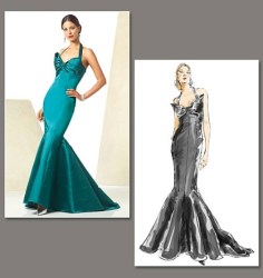 2931 VOGUE SASSOON MERMAID BRA FLOOR DRESS PATTERN 6-22 3 SIZES New choice