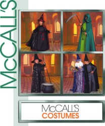 2937 MAGICAL WIZARDY HOODI CAPE, HATS, GOWN PATTERN 3-6, 7-12
