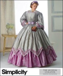 2960 ETHEREAL LS FLARE CIVIL WAR FLOOR GOWN PATTERN 8-14