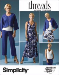 2977  SIMPLICITY THREADS KNIT DRESS, TOP, JACKET,  BOTTOMS PATTERN 18-26