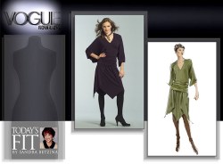 2977 VOGUE BETZINA KNIT KIMONO TOPS LENGTHS, ZIGGY PANEL SKIRT PATTERN ABC-GHIJ UNCUT