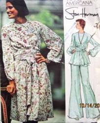 2978 HERMAN TENT DRESS, TUNIC,SASH, FLARE PANTS PATTERN 16