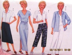 3024 EZ JACKET,LONG CAP SLV DRESS,PANTS,WRAP SKIRT PATTERN 12-22
