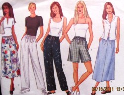 3031 SO EZ LONGER A-SKIRT, WIDE SHORTS, PANTS PATTERN 14-24