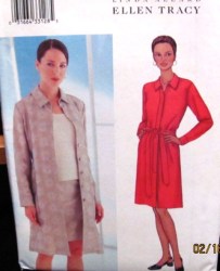 3033 EZ LONGER COAT LIKE JACKET,BELT,SKIRT PATTERN 8-24 3 SZS
