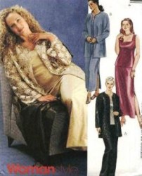 3049 MCCALLS LONG JACKET, TOP,  SKIRT, PANTS PATTERN 18-24W, 22-28W, 26-32W
