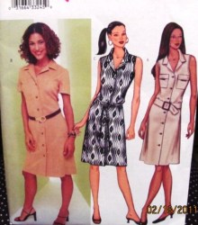 3059 EZ STRT BUTTON DRESS SLVS OR NOT,BELT PATTERN 6-10,18-22
