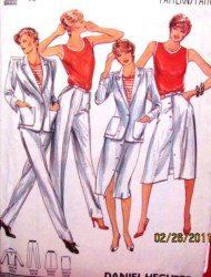3059 70s HECHTER JACKET,BUTTON SKIRT,PANTS,T-SHIRT PATTERN 12,16