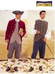 3072 MR HISTORIC COAT,VEST,SHIRT,BRITCHES,HAT PATTERN 32-48 3 SZ