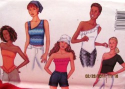 3085 1-2 SHOULDER/STRAPLESS STRETCH KNIT EZ TOP PATTERN 6-22