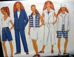 3092 EZ JACKET,VEST, SKIRT,SHORTS,PANTS PATTERN 14-18, 20-24