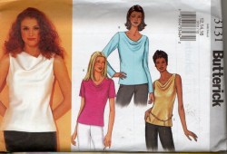 3131 PULLOVER BIAS TOP SLEEVES OR NOT PATTERN 6-10, 18-22