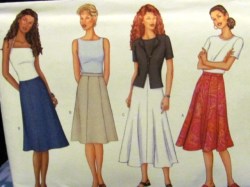 3134 SO EZ A-LINE/FLARE SKIRT LENGTHS PATTERN 20-24