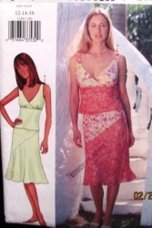 3149 EZ BIAS EMPIRE CONTRAST FIT TOP, SKIRT PATTERN 6-22 3 SZS