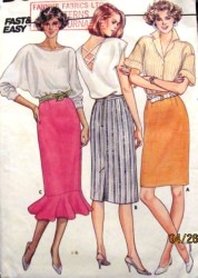3150 STRAIGHT FIT SKIRT LENGTHS,FLOUNCE OR NOT PATTERN 6-16 2 SZ