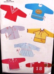 3159 TODDLER 7 STYLE PLAYTIME FUN APRONS COVERUP PATTERN