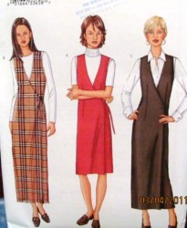 3191 BUTTERICK EZ FIT/ STRAIGHT/ A-LINE WRAP JUMPER LENGTHS PATTERN 6-10, 12-16 UNCUT