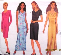 3195 EZ BIAS DRESS LENGTHS SLEEVES OR NOT PATTERN 20-24