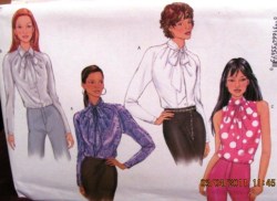 3197 EZ LOOSE COLLAR BLOUSE SLEEVES OR NOT PATTERN 6-22 3 SIZES