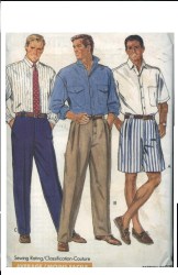 3217 BUTTERICK MR. SHIRTS, PANTS, SHORTS PATTERN XS-M, LG - XL