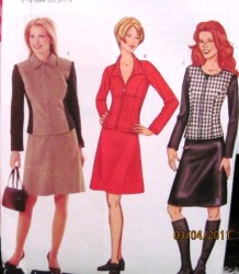 3222 EZ LS ZIPPY TOP, CONTOUR A-SKIRT PATTERN 8-12,20-24