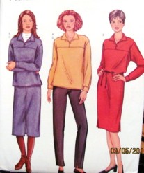 3250 EZ LS YOKE DRESS,TOP, LO RISER BOTTOMS PATTERN 8-18