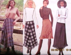 3261 EZ MOCK WRAP/BIAS/FRINGE/FLOUNCE SKIRT PATTERN 6-10,18-22