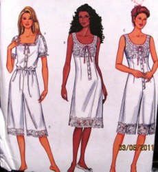 3263 RETRO LINGERIE TOP,SHORTS,SLIP,JUMPSUIT PATTERN 6-10