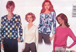 3273 SO EZ FIT 3/4-LS ADORABLE BLOUSE TOPS PATTERN 8-12,14-18