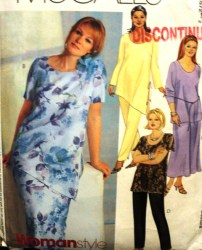 3287 ASYMMETRIC LONG TOPS,BIAS SKIRT,PANTS PATTERN 26-32W,18-24W