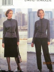 3308 Butterick EZ LINED JACKET,  STRT SKIRT, PANTS PATTERN 8-12,14-18 choice