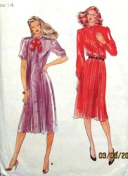 3323 LONGER LOOSE BUTTON DOWN SS-LS DRESS,TRAPUNTO PATTERN 14