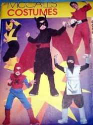 3329 SUPER HERO JUMPSUIT COSTUMES PATTERN 3-6, 7-14