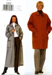 3336 VERY LOOSE A-LINE COAT LENGTHS PATTERN 8-12, 20-24