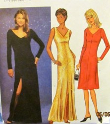3337 KNIT V-DRESS LENGTHS,SLVS OR NOT PATTERN 8-24 3 SZS