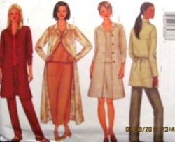 3348 EZ A-SHIRT,DUSTER LENGTHS,TOP,BOTTOMS PATTERN 8-12