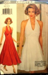 3348 MM HALTER FLARE DRESS LENGTHS MYLES PATTERN 6-12