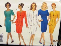 3362 SO EZ UNLINED SS-LS JACKET,SS TAPER DRESS PATTERN 12-16