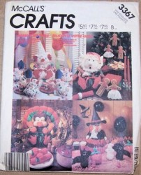 3367 ELF, TURKEY, WITCH CENTRPC, GOODY BAGS, GINGERBREAD PATTERN
