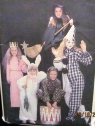 3372 KID CLOWN, WITCH, PRINCESS ,LEOPARD,BUNNY PATTERN 3-6X,8-14